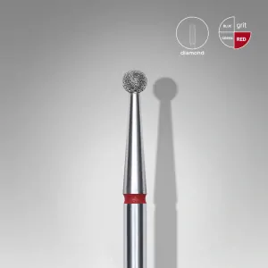 STALEKS DIAMANTOVÁ FRÉZA - "BALL" RED 2,5MM